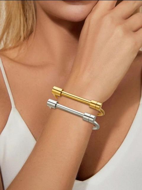 Stainless Steel Metal Screw Bracelet