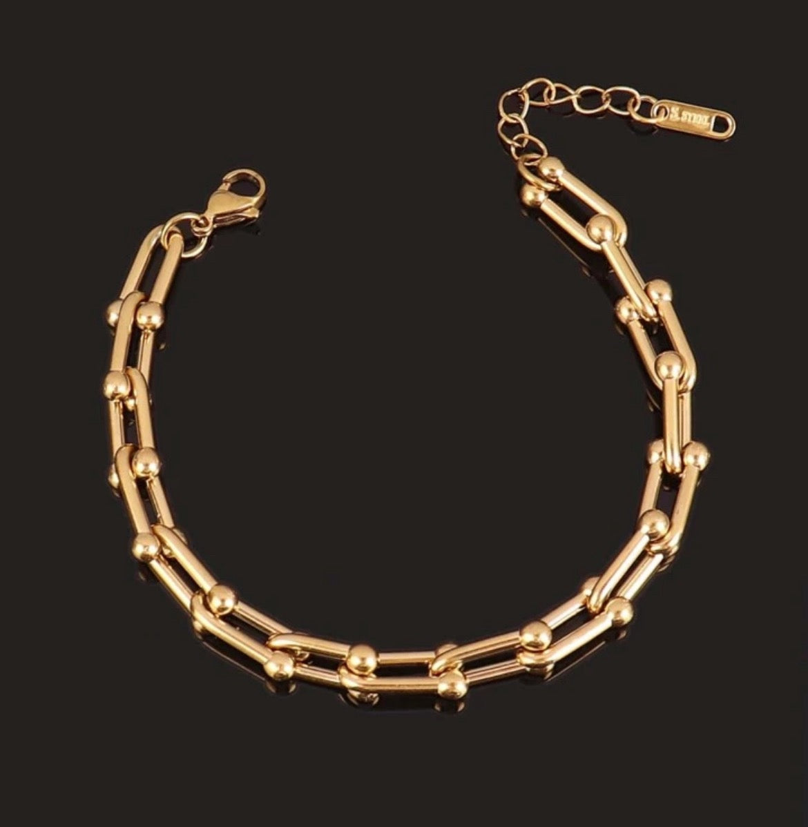 Chunky U Link Bracelet