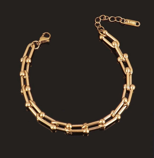 Chunky U Link Bracelet