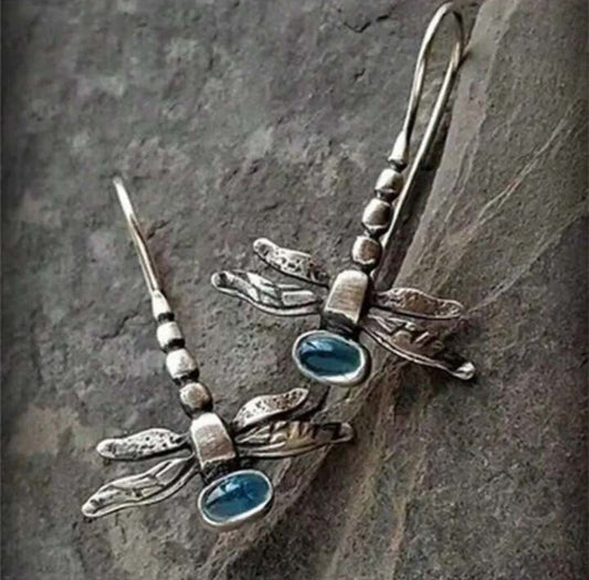 Dragonfly Drop Earrings